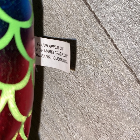 Green multicolor alligator plush - Picture 6 of 7